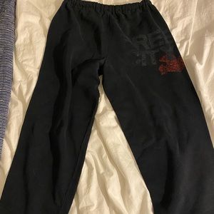 Free city oversized sweatpants black size Small
